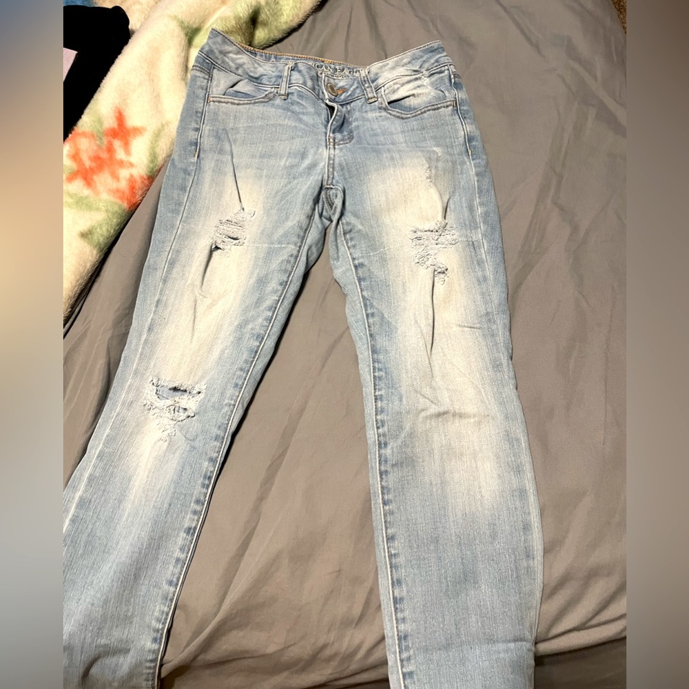 Ripped American eagle pants